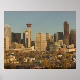 Póster Canadá, Alberta, Calgary: Paisagem Urbana da Cidad