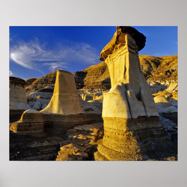 Póster Canadá, Alberta, Drumheller. Hoodoos. (Frente)