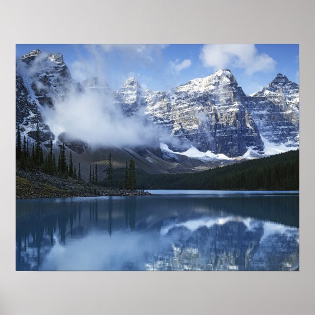 Poster Canadá, Alberta, Parque Nacional Banff, Lago (Frente)