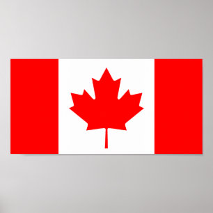 Póster Canadá - bandeira canadense