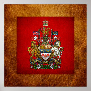 Póster Canadá: Casaco de armas