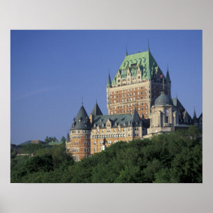 Póster Canadá, Cidade de Quebec. Chateau Frontenac.