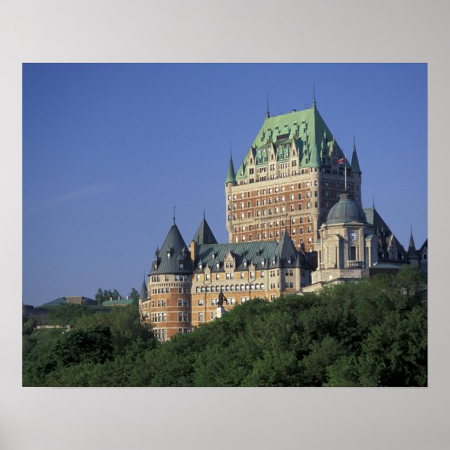 Póster Canadá, Cidade de Quebec. Chateau Frontenac. (Frente)
