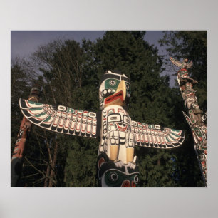 Poster Canadá, Colômbia Britânica, Vancouver. Nativo