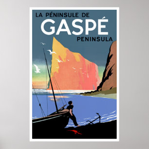 Póster ~ Canadá da península de Gaspé