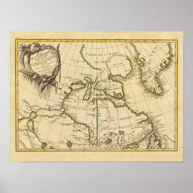 Póster Canadá e Gronelândia (Frente)