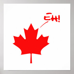 Póster Canadá Eh! Orgulho canadense engraçado