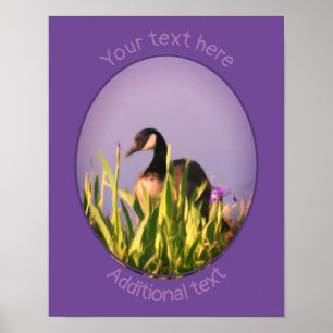 Poster Canadá Goose Irrisa Arte Natureza Palavras Persona