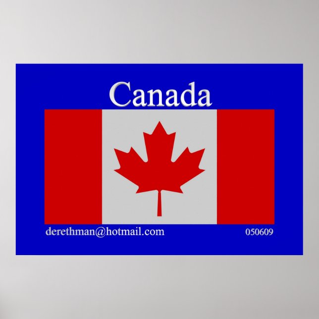 Póster Canadá (impressão) (Frente)