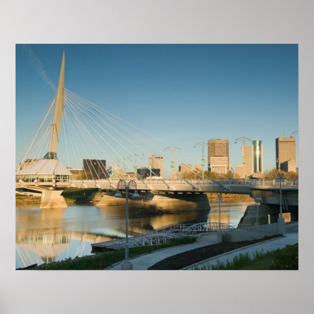 Póster CANADÁ, Manitoba, Winnipeg: Esplanade Riel (Frente)