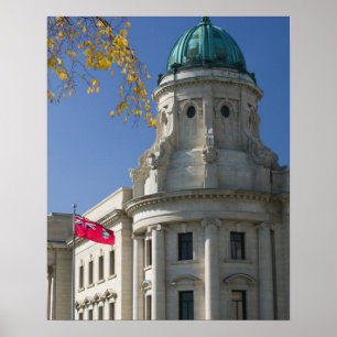 Póster CANADÁ, Manitoba, Winnipeg: Os Tribunais de Direit