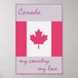 Póster Canadá Meu País Meu Amor