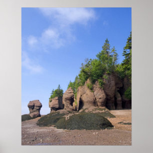 Póster Canadá, New Brunswick, Hopewell Cape, Bay