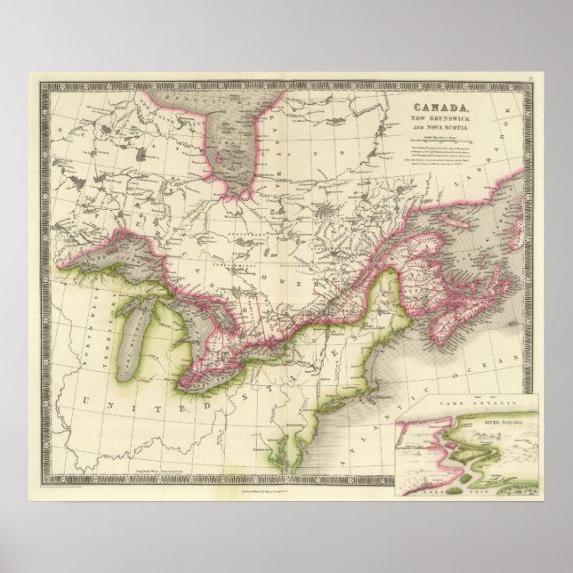 Póster Canadá, Nova Bruxelas e Nova Escócia (Frente)