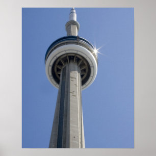 Póster Canadá, Ontário, Toronto. Topo da Torre CN com