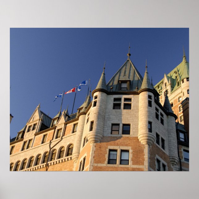 Poster Canadá, Quebec, Cidade de Quebec. Fairmont Chateau (Frente)