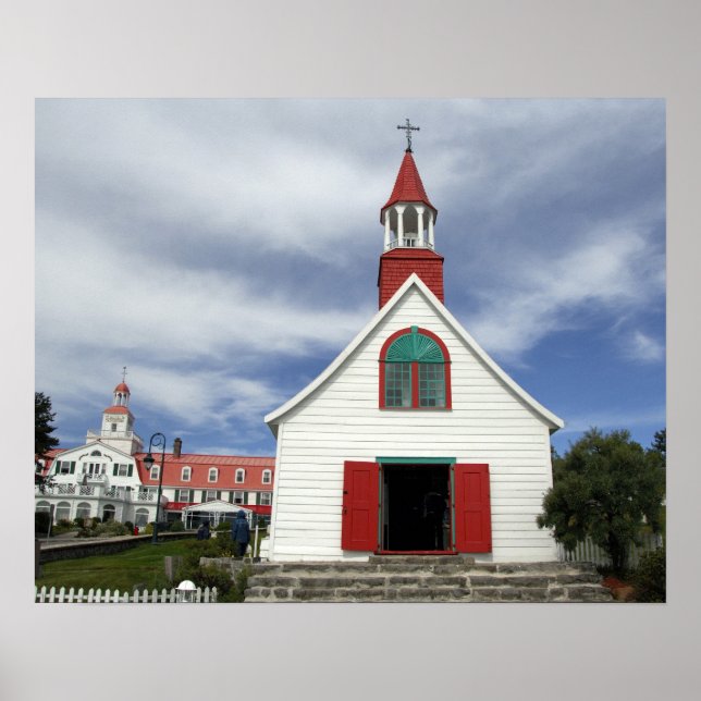 Póster Canadá, Quebec, Tadoussac. Petite Chapelle (Frente)