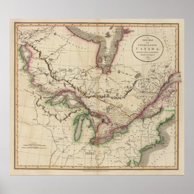 Poster Canadá superior e inferior (Frente)