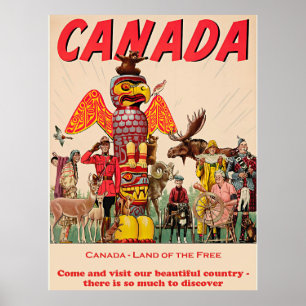 Poster Canadá - Terra dos Libertados