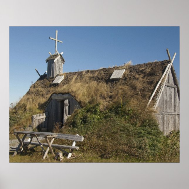 Poster Canadá, Terra Nova e Labrador, L'Anse Aux (Frente)
