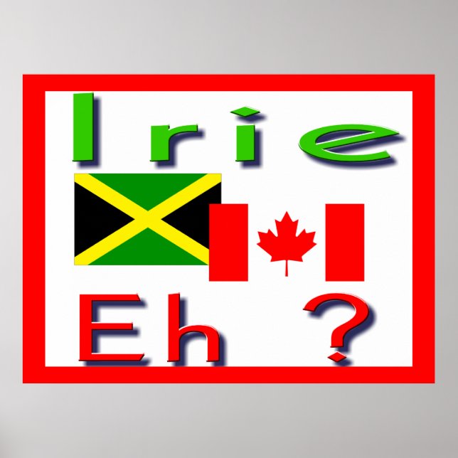 Póster canadense jamaicano (Frente)