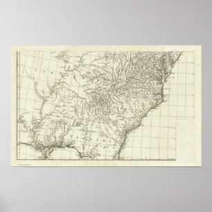 Póster Canadian Map