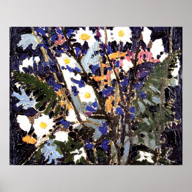 Poster Canadiano Flores Selvagens por Tom Thomson (Frente)