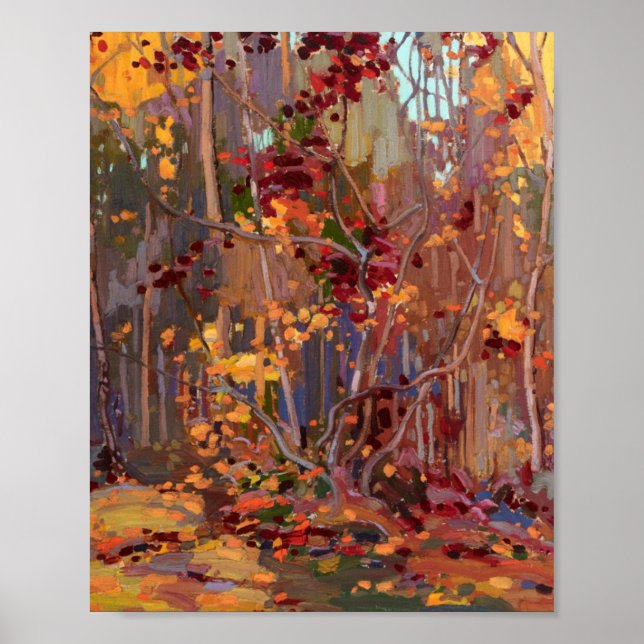Poster Canadiano Maple Tree Painting por Tom Thomson (Frente)