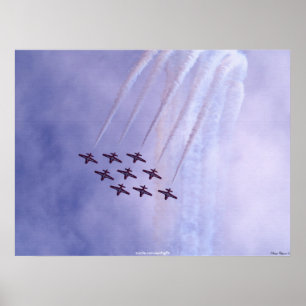 Póster Canadiano Snowbird Airforce Motivation Art
