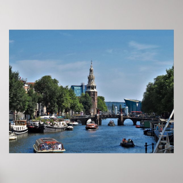 Poster Canais de Amsterdã (Frente)