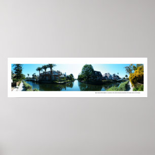 Póster Canais de Veneza panorâmicos