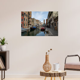 Poster Canal Charmoso de Cannaregio Veneza Itália
