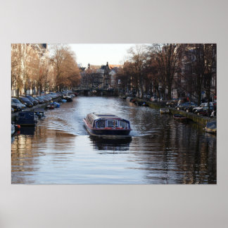 Póster Canal de Amsterdã
