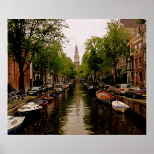 Póster Canal de Amsterdão