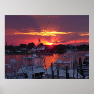 Poster Canal de Lewes Sunset 2005