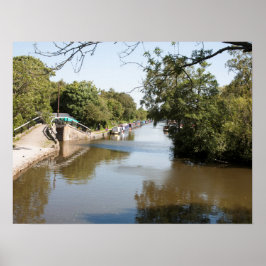 Poster Canal de Macclesfield Higher Poynton Cheshire