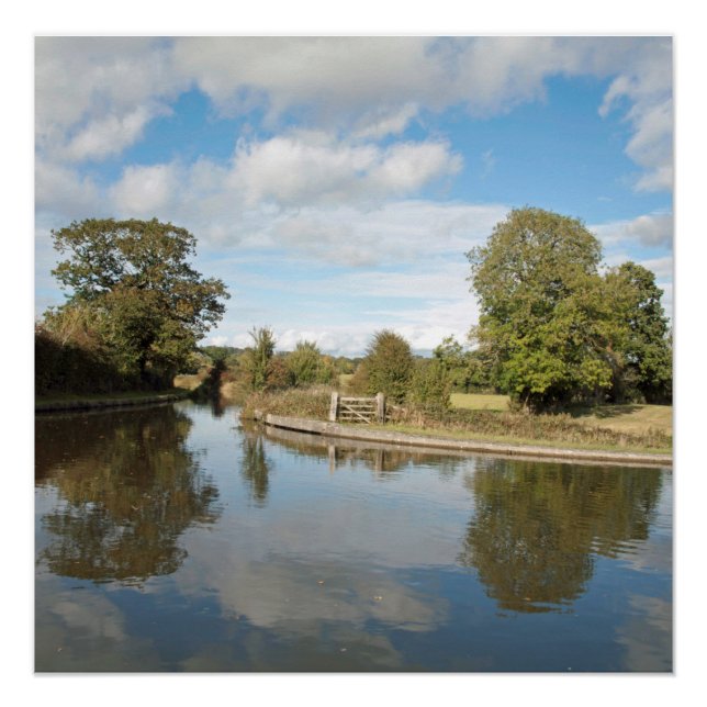 Póster Canal de Montgomery Shropshire (Frente)