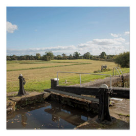 Póster Canal de Montgomery Shropshire Inglaterra