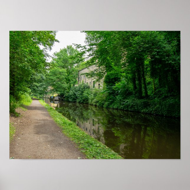 Poster Canal de Rochdale, Luddendenfoot (Frente)