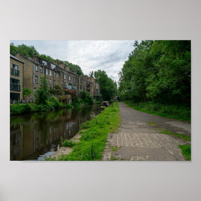 Poster Canal de Rochdale, Luddendenfoot (Frente)