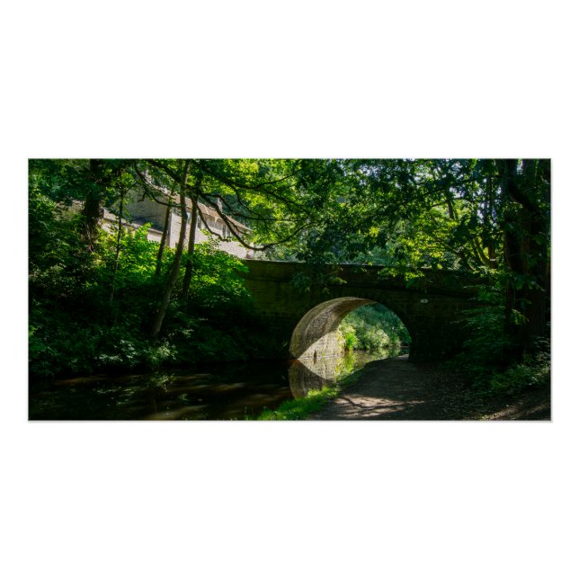 Póster Canal de Rochdale, Sowerby Bridge (Frente)