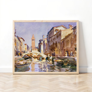 Poster Canal de Veneza (1913) por John Singer Sargent