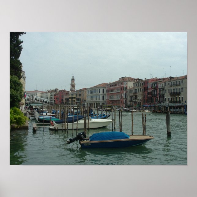 Poster Canal de Veneza Itália (Frente)