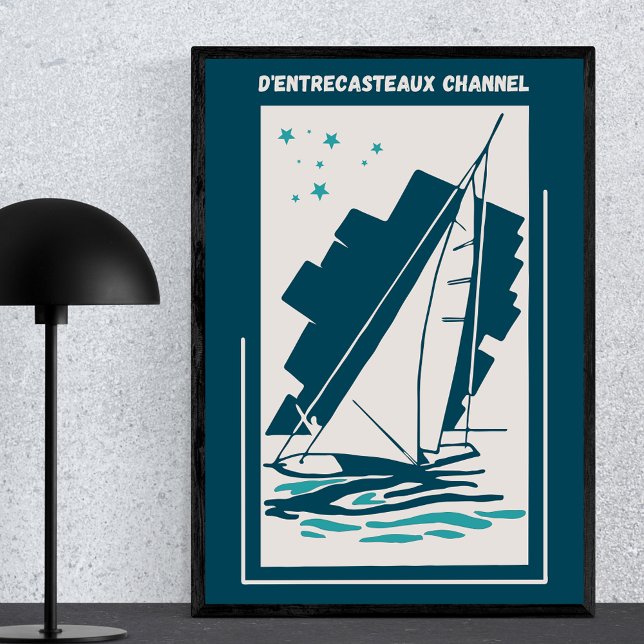Poster Canal D'entrecasteaux, Austrália - Vintage Sail (Criador carregado)