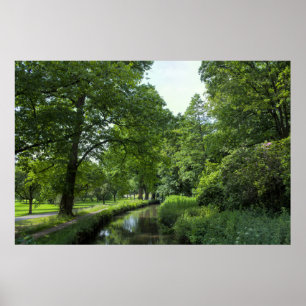 Poster Canal Dock Feeder, Bute Park, Cardiff, Wales.