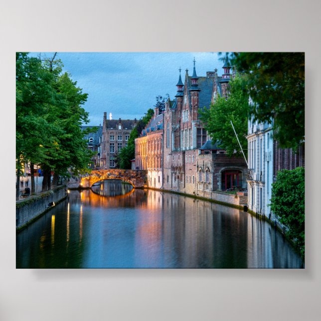 Poster Canal em Bruges (Frente)