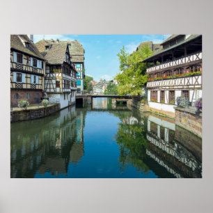 Poster canal em Estrasburgo França