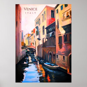 Poster Canal em Veneza Itália