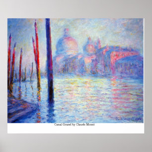 Póster Canal grande por Claude Monet