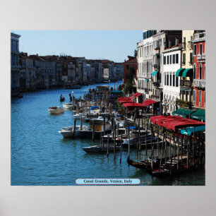 Póster Canal Grande, Veneza, Itália
